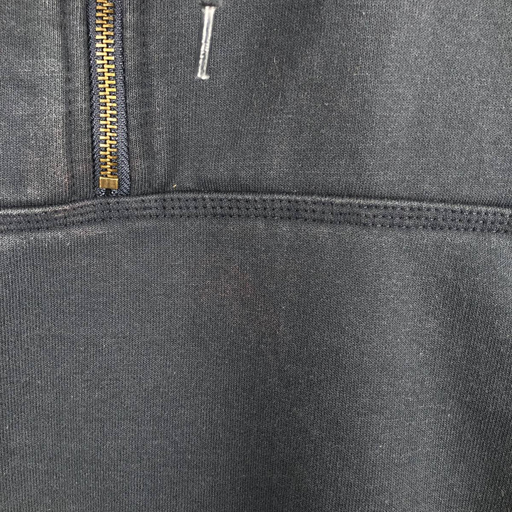Carhartt RAIN DEFENDER sweatshirt half-zip hoodie, made in Mexico, men's size XL. cotton navy blue type Vintage Second Hand
