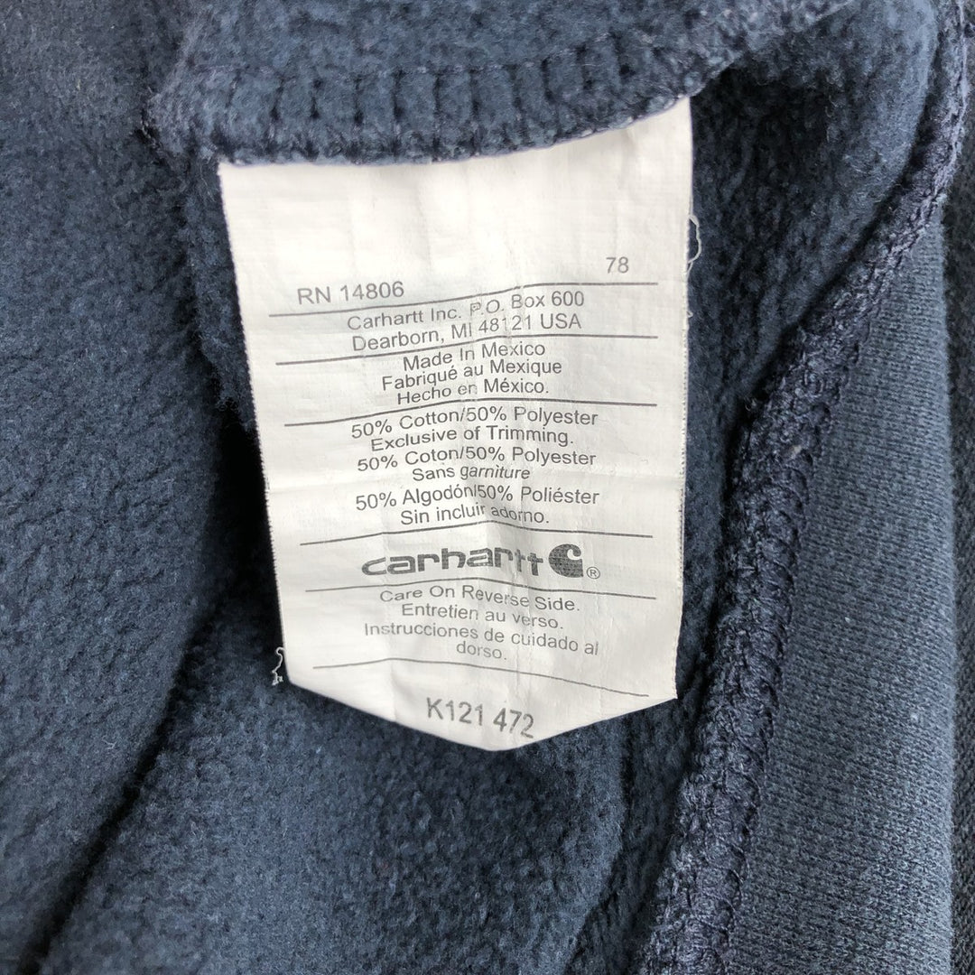Carhartt Sweat Pullover Hoodie Men's Size L cotton Charcoal Vintage Second Hand
