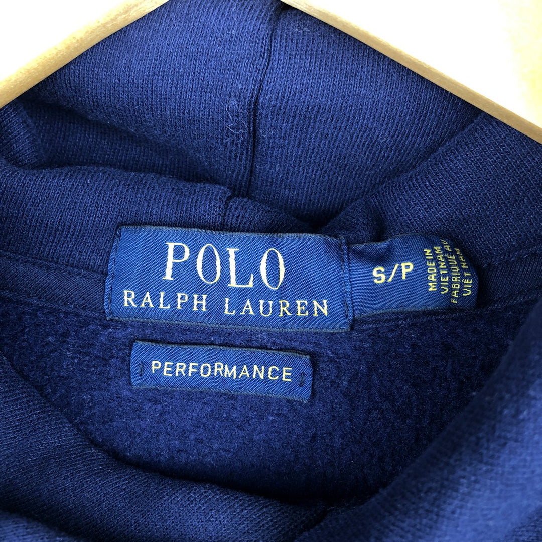 Ralph Lauren POLO RALPH LAUREN PERFORMANCE Sweatshirt Pullover Hoodie, Men's Size S (approx.) unclear navy blue type Vintage Second Hand