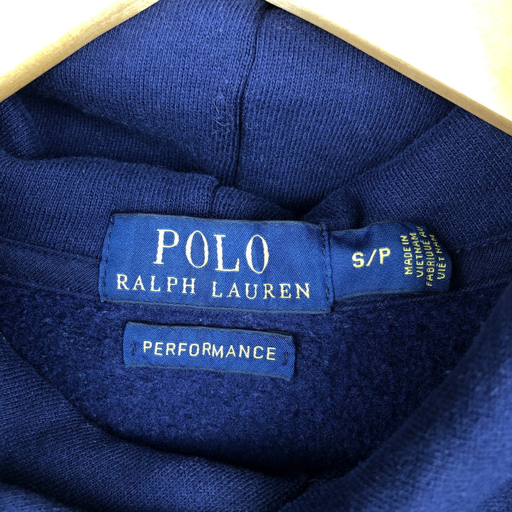 Ralph Lauren POLO RALPH LAUREN PERFORMANCE Sweatshirt Pullover Hoodie, Men's Size S (approx.) unclear navy blue type Vintage Second Hand