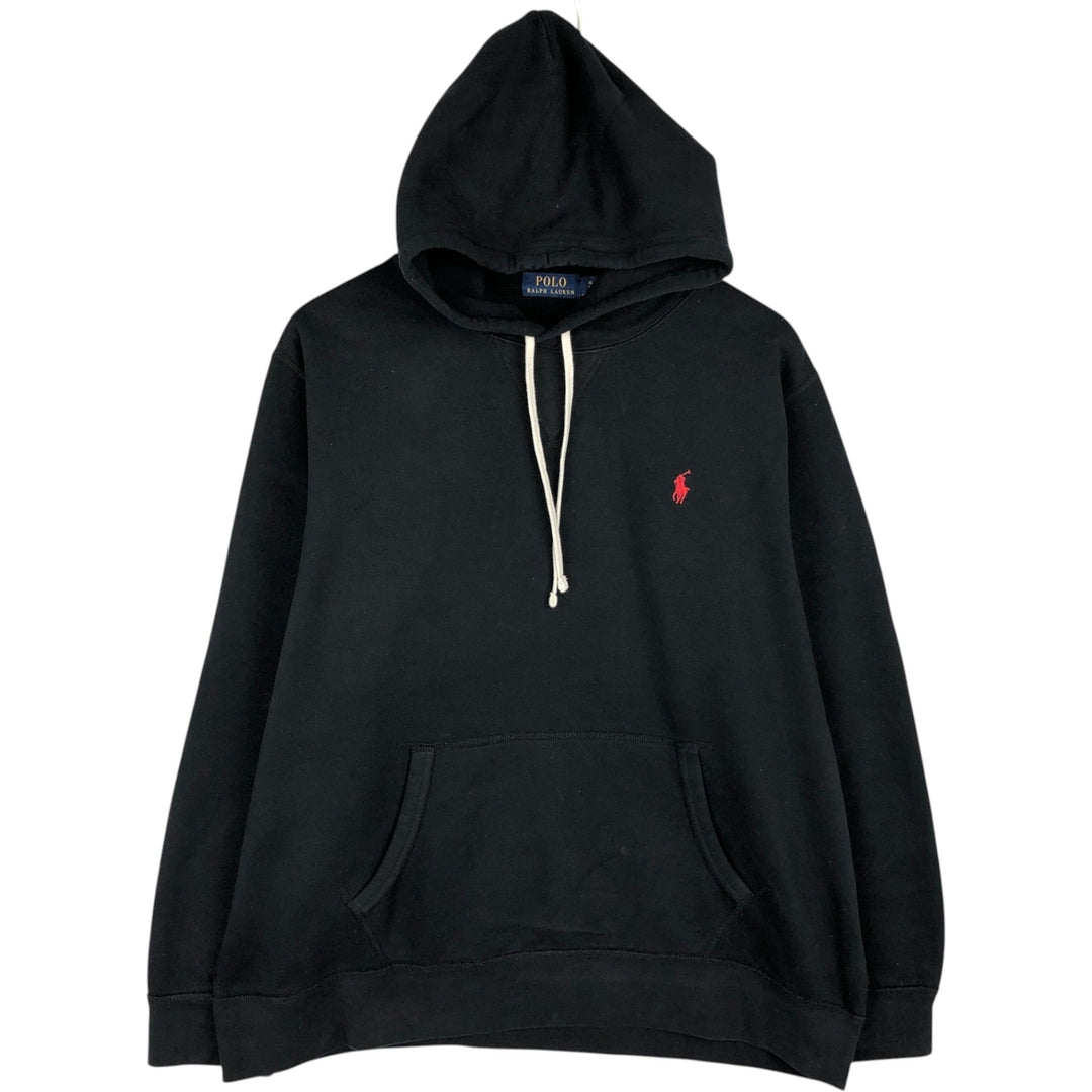 Ralph Lauren POLO RALPH LAUREN Sweatshirt Pullover Hoodie Men's XL cotton black type Vintage Second Hand