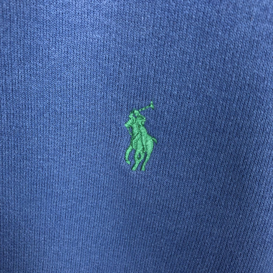 Ralph Lauren POLO RALPH LAUREN sweatshirt pullover hoodie, men's size L cotton blue type Vintage Second Hand