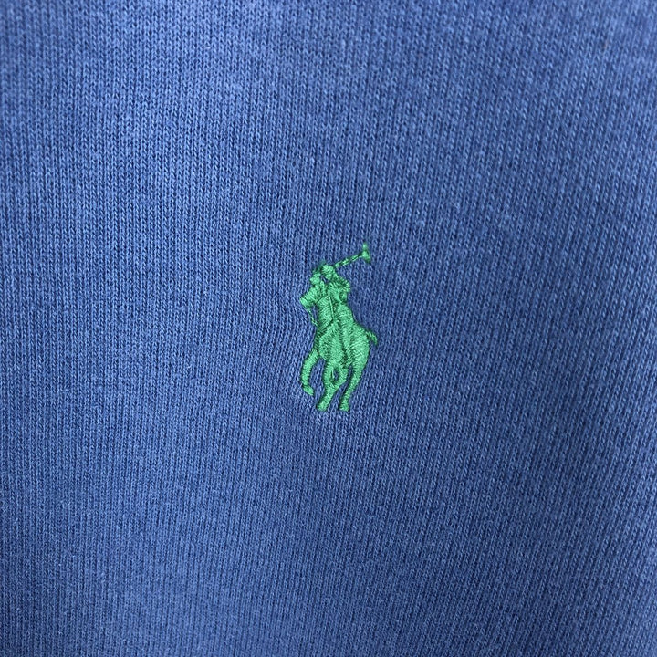 Ralph Lauren POLO RALPH LAUREN sweatshirt pullover hoodie, men's size L cotton blue type Vintage Second Hand
