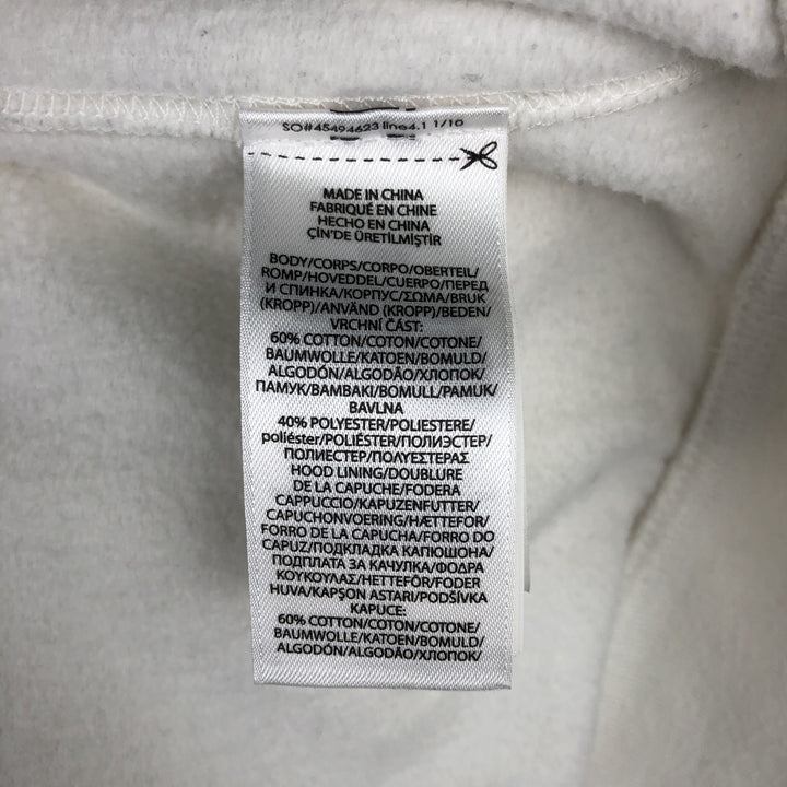 Ralph Lauren POLO RALPH LAUREN sweatshirt pullover hoodie, men's size L cotton white type Vintage Second Hand