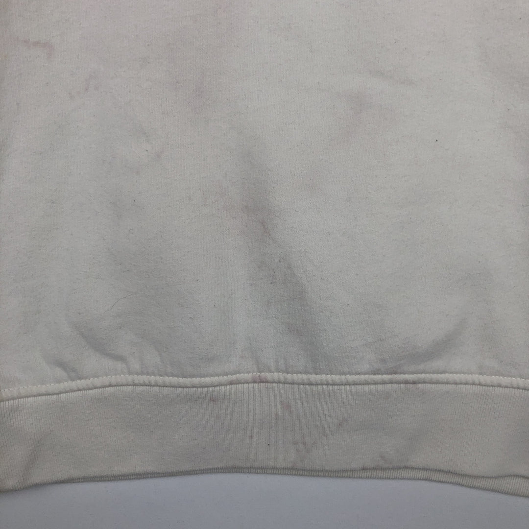 Ralph Lauren POLO RALPH LAUREN sweatshirt pullover hoodie, men's size L cotton white type Vintage Second Hand