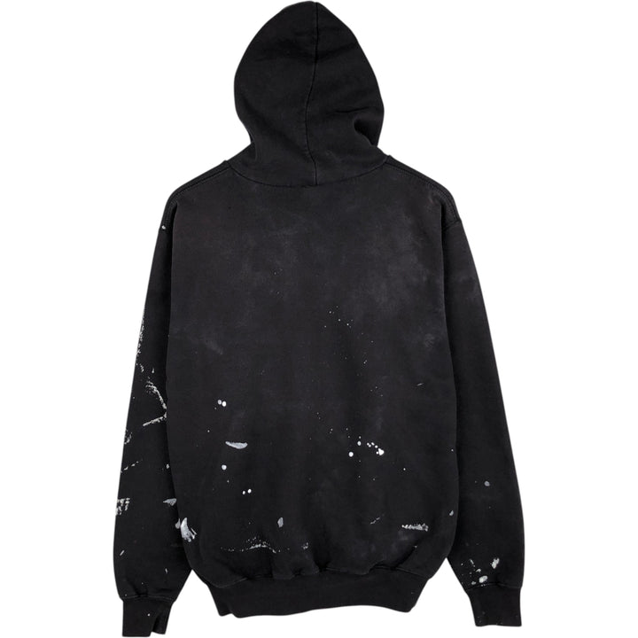 Carhartt Painted Sweatshirt Pullover Hoodie, Men's Size L unclear black type Vintage Second Hand