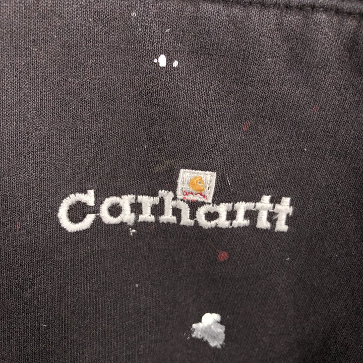 Carhartt Painted Sweatshirt Pullover Hoodie, Men's Size L unclear black type Vintage Second Hand