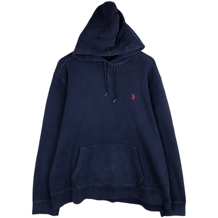 Ralph Lauren POLO by Ralph Lauren Sweatshirt Pullover Hoodie Men's XL cotton navy blue type Vintage Second Hand