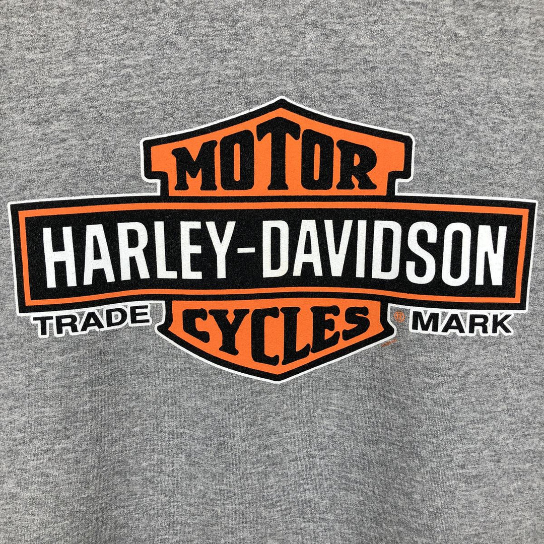 Harley-Davidson Advertising Pullover Hoodie, Men's XL cotton gray type Vintage Second Hand