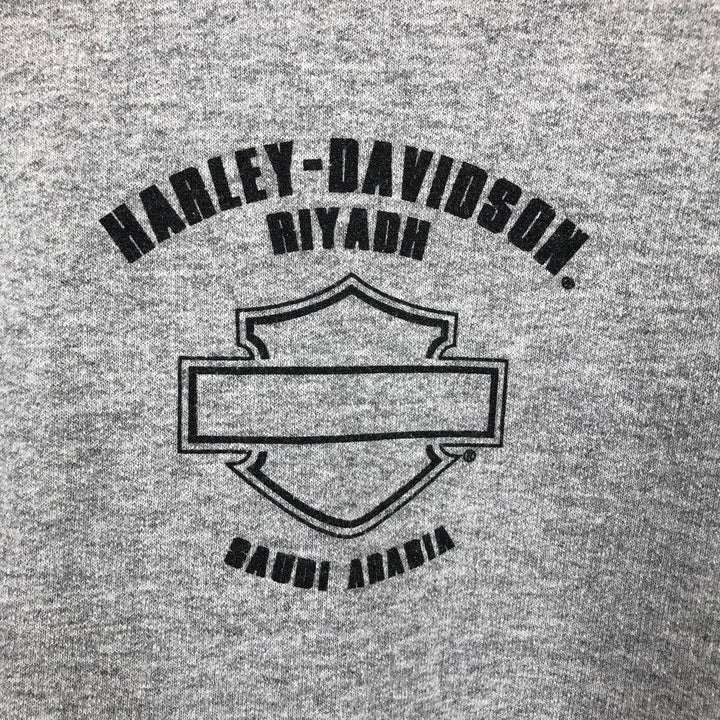 Harley-Davidson Advertising Pullover Hoodie, Men's XL cotton gray type Vintage Second Hand