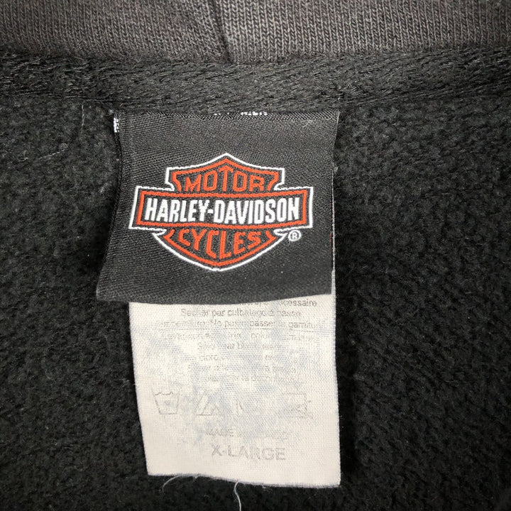 Harley-Davidson Advertising Pullover Hoodie, Men's XL cotton black type Vintage Second Hand