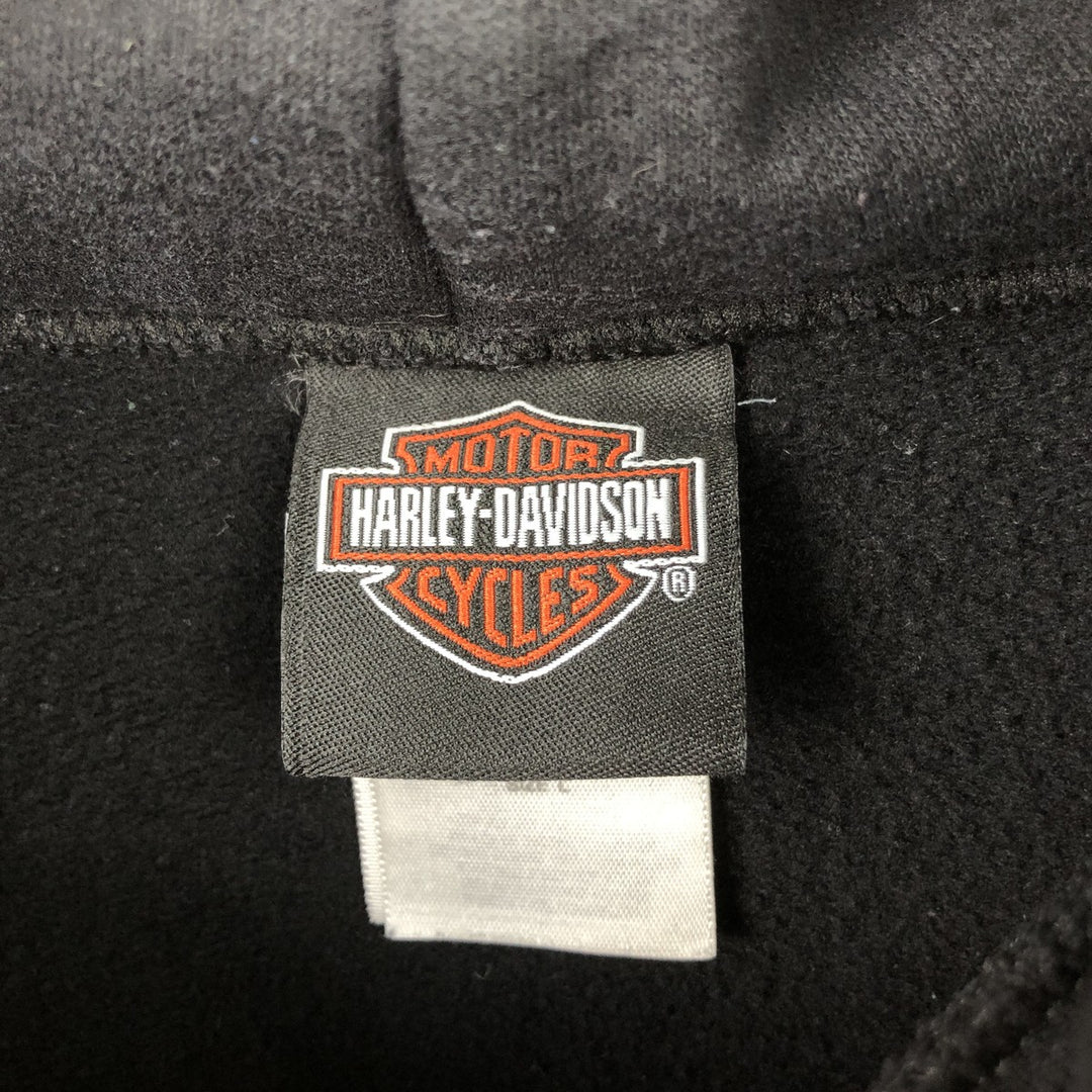 Harley-Davidson Advertising Pullover Hoodie, Men's Size L cotton black type Vintage Second Hand
