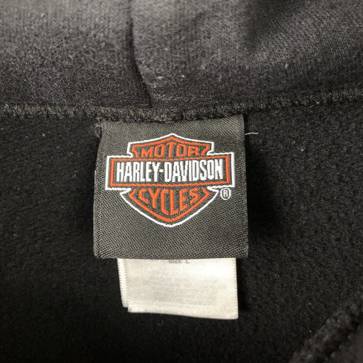 Harley-Davidson Advertising Pullover Hoodie, Men's Size L cotton black type Vintage Second Hand