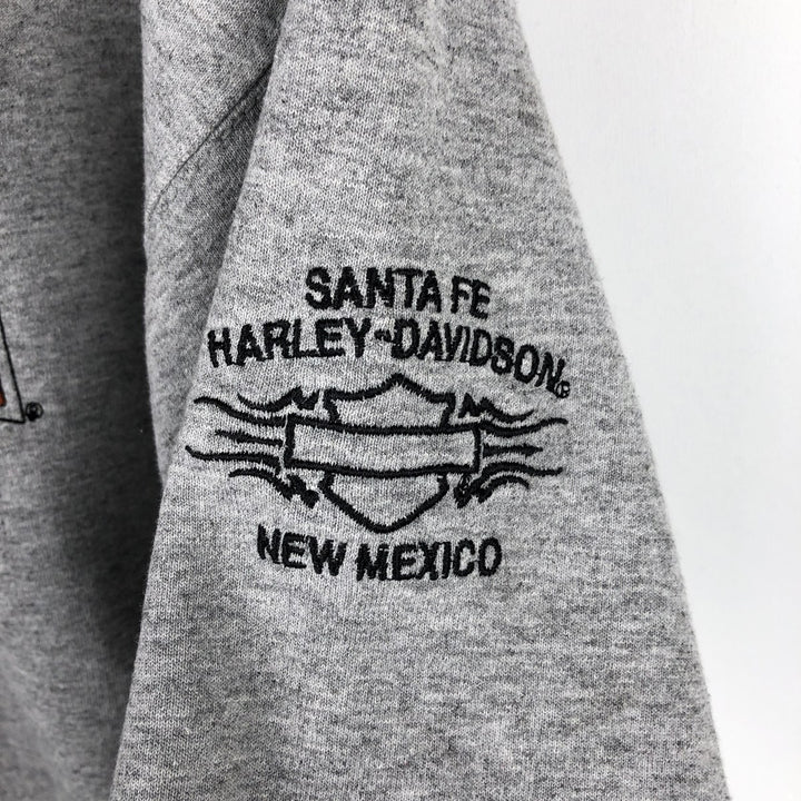 Harley-Davidson Advertising Pullover Hoodie, Men's Size L cotton gray type Vintage Second Hand