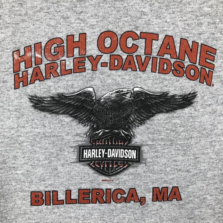 Harley-Davidson Eagle Pattern Advertising Sweatshirt Pullover Hoodie, Men's XXL (approx.) unclear gray type Vintage Second Hand