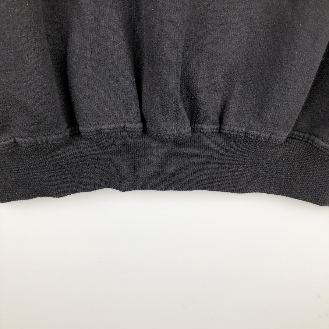 Harley-Davidson Skull Pattern Advertising Pullover Hoodie, Men's Size L cotton black type Vintage Second Hand