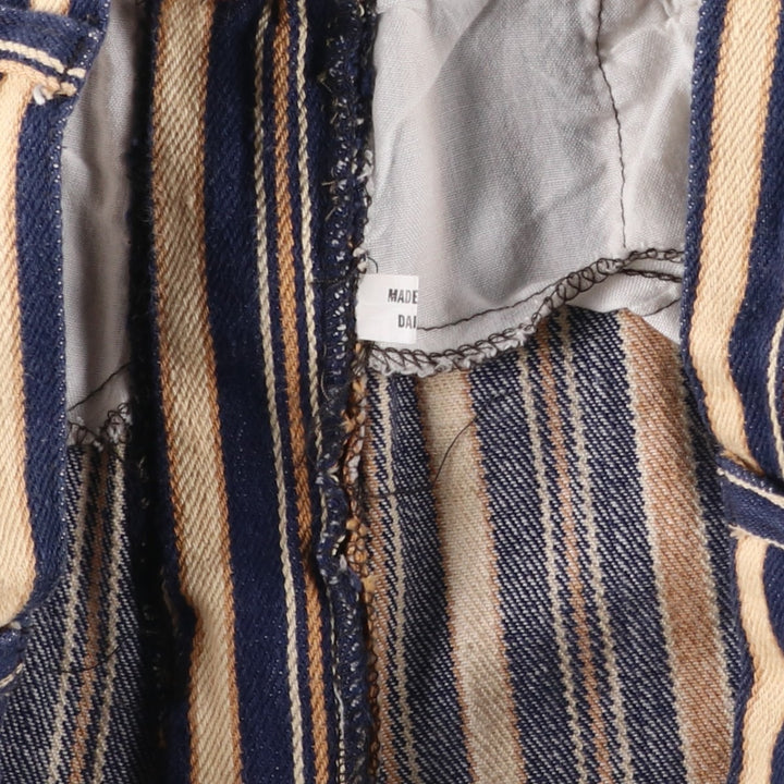 DOC CIGAR Multi-stripe Tapered Denim Pants, Women's Size L (equivalent to W28) unclear navy blue type Vintage Second Hand