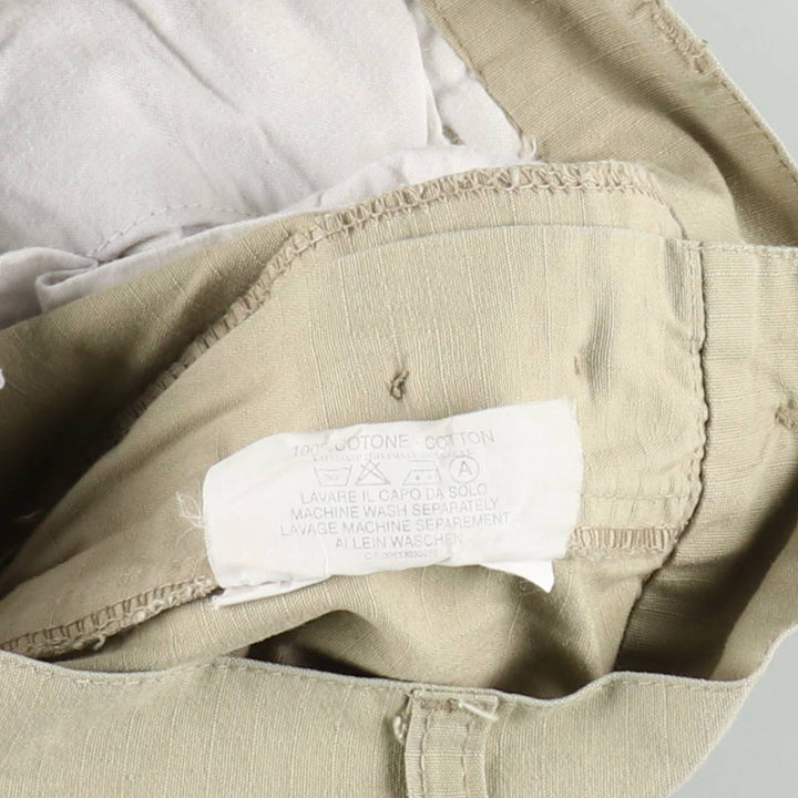 Civilian-made RED ROCK ripstop military pants, women's size L (equivalent to W28). cotton Khaki type beige Vintage Second Hand