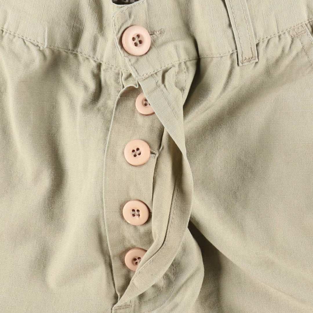 Civilian-made RED ROCK ripstop military pants, women's size L (equivalent to W28). cotton Khaki type beige Vintage Second Hand
