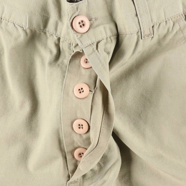 Civilian-made RED ROCK ripstop military pants, women's size L (equivalent to W28). cotton Khaki type beige Vintage Second Hand