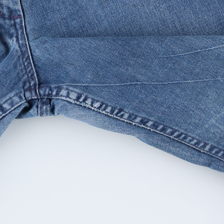 1990'S US Navy Military Issue Denim Sailor Pants, Flare Pants, Made in USA, Size 16L (Women's L/W28 equivalent), Vintage unclear blue type Vintage Second Hand