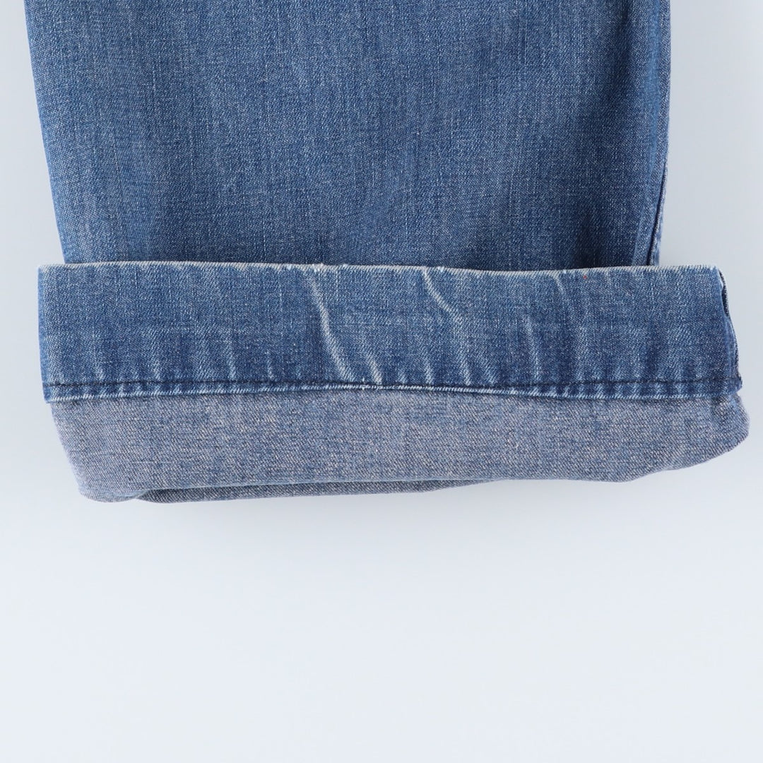 1990'S US Navy Military Issue Denim Sailor Pants, Flare Pants, Made in USA, Size 16L (Women's L/W28 equivalent), Vintage unclear blue type Vintage Second Hand
