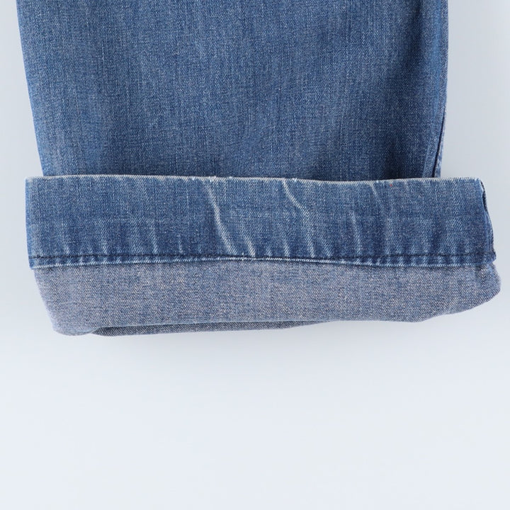 1990'S US Navy Military Issue Denim Sailor Pants, Flare Pants, Made in USA, Size 16L (Women's L/W28 equivalent), Vintage unclear blue type Vintage Second Hand