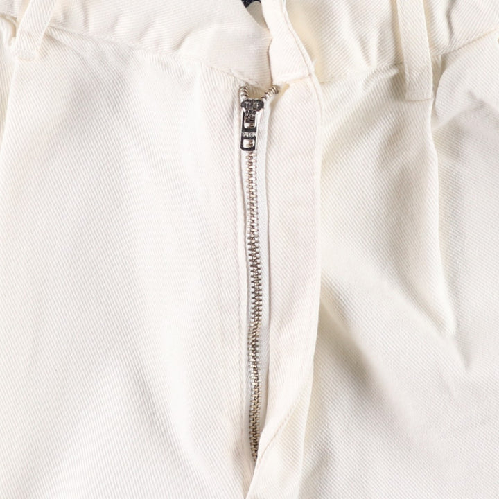 80s-90'S Ralph Lauren Two-Pleat Chino Shorts, Made in USA, Women's Size L (W30 equivalent), Vintage cotton white type Vintage Second Hand
