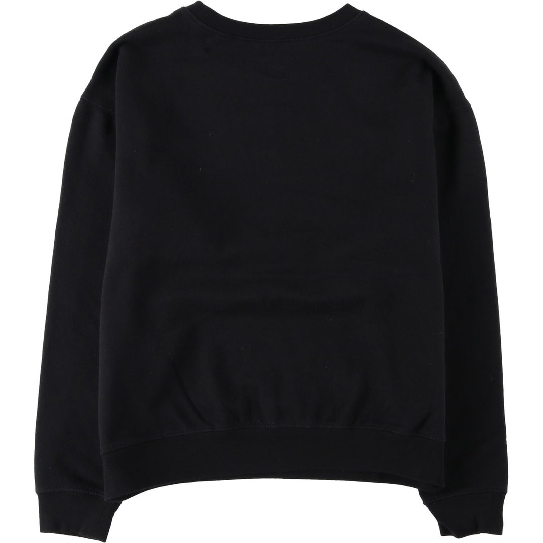 THE BEATLES band sweatshirt, women's size M cotton black type Vintage Second Hand