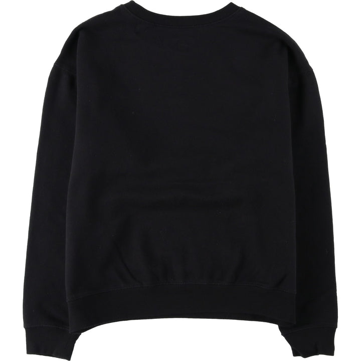 THE BEATLES band sweatshirt, women's size M cotton black type Vintage Second Hand