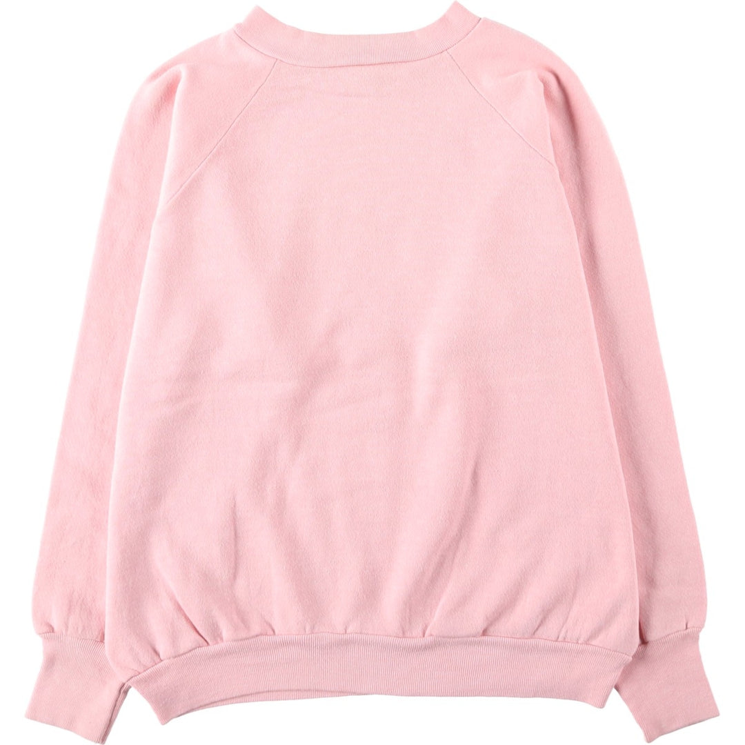 70s-80'S Healthknit Printed Sweatshirt, Women's Size M (approx.), Vintage cotton pink type Vintage Second Hand