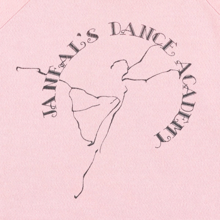 70s-80'S Healthknit Printed Sweatshirt, Women's Size M (approx.), Vintage cotton pink type Vintage Second Hand