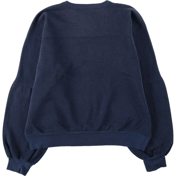 NOTRE DAME University of Notre Dame Henley Neck College Sweatshirt (Women's XL equivalent) unclear navy blue type Vintage Second Hand