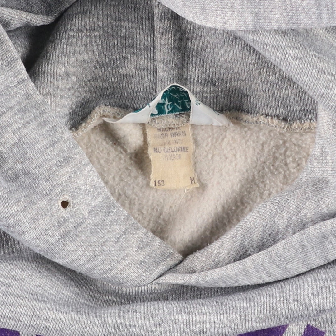 ~90'S MAPLE Triple Print College Sweatshirt Pullover Hoodie, Women's Size M (Equivalent), Vintage unclear gray type Vintage Second Hand