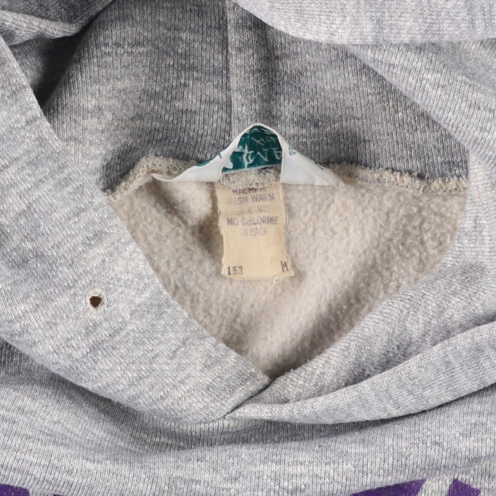 ~90'S MAPLE Triple Print College Sweatshirt Pullover Hoodie, Women's Size M (Equivalent), Vintage unclear gray type Vintage Second Hand