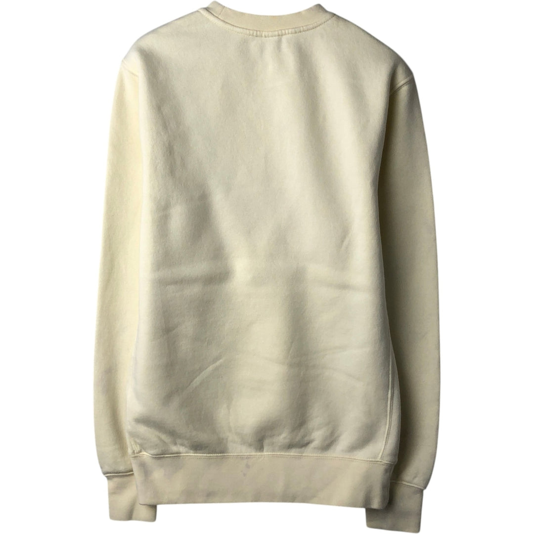 Nike One Point Logo Sweatshirt Trainer Men's XS cotton lemon yellow Vintage Second Hand