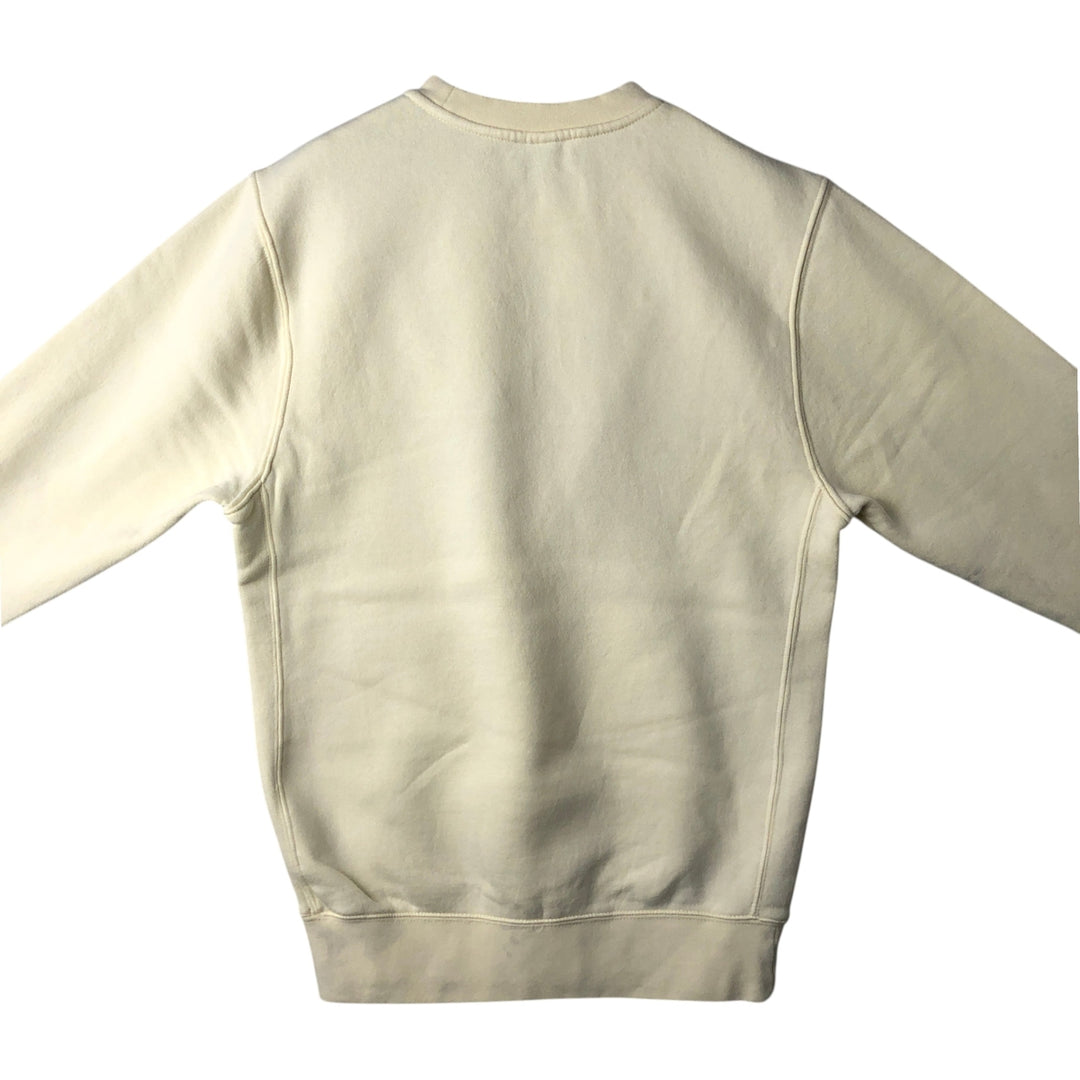 Nike One Point Logo Sweatshirt Trainer Men's XS cotton lemon yellow Vintage Second Hand