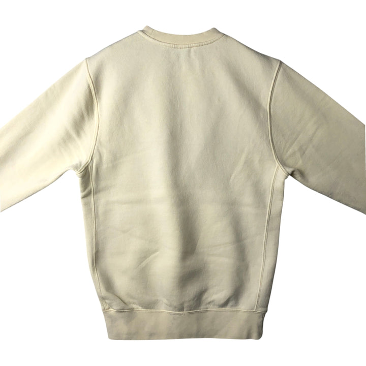 Nike One Point Logo Sweatshirt Trainer Men's XS cotton lemon yellow Vintage Second Hand