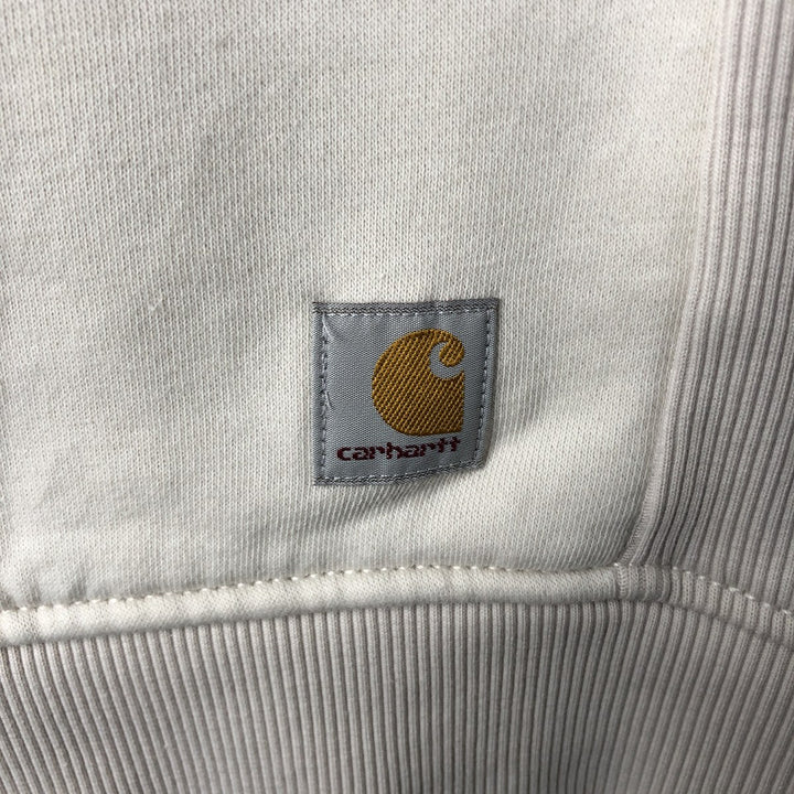 Carhartt Relaxed Fit Logo Sweatshirt (Women's Size XL) cotton ivory Vintage Second Hand