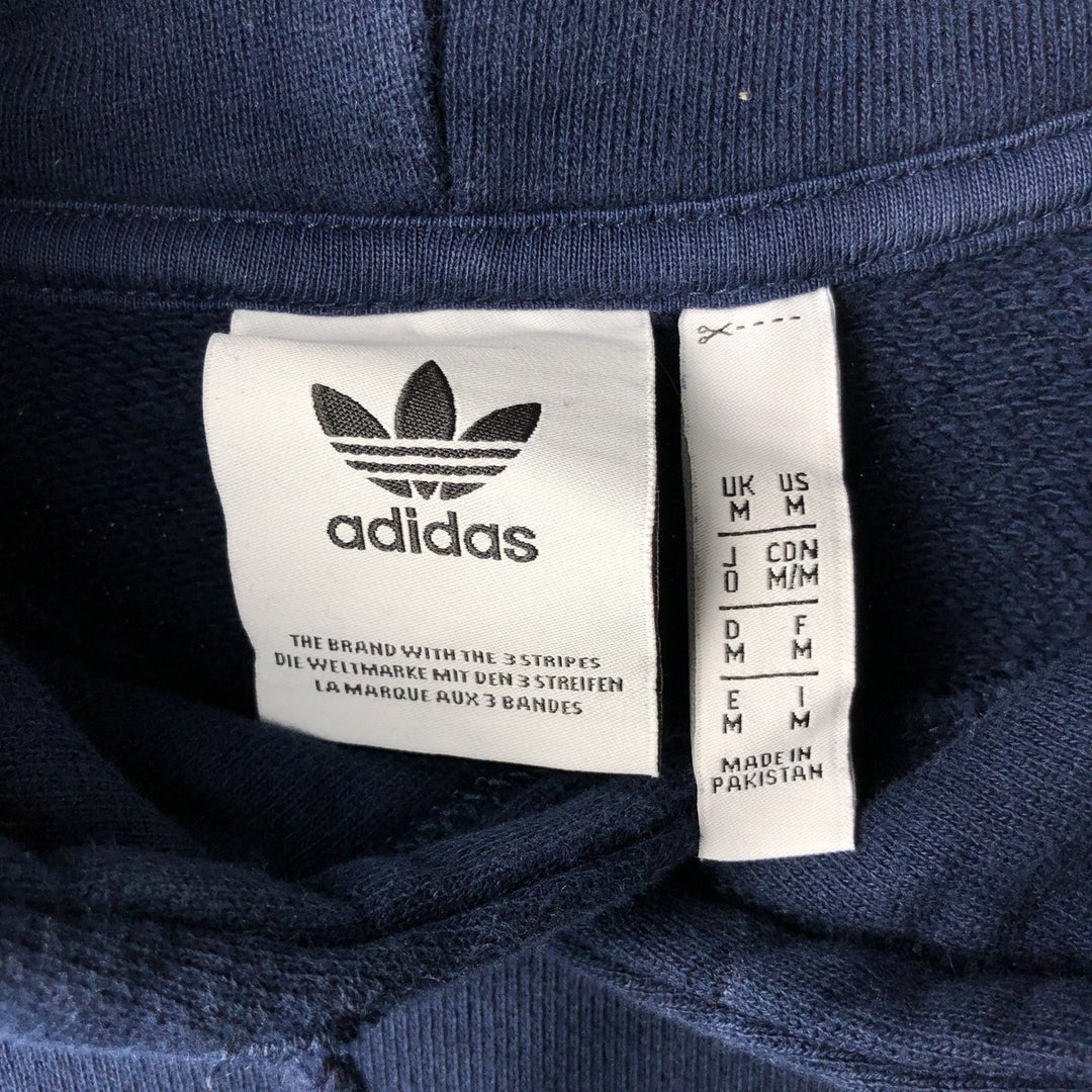 Adidas ORIGINALS sweatshirt pullover hoodie, women's size M (approx.) cotton navy blue type Vintage Second Hand