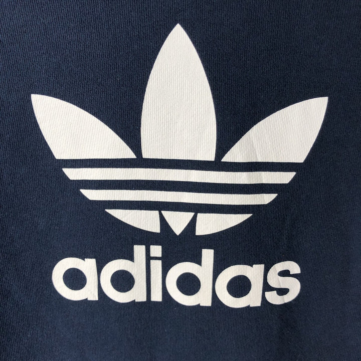 Adidas ORIGINALS sweatshirt pullover hoodie, women's size M (approx.) cotton navy blue type Vintage Second Hand