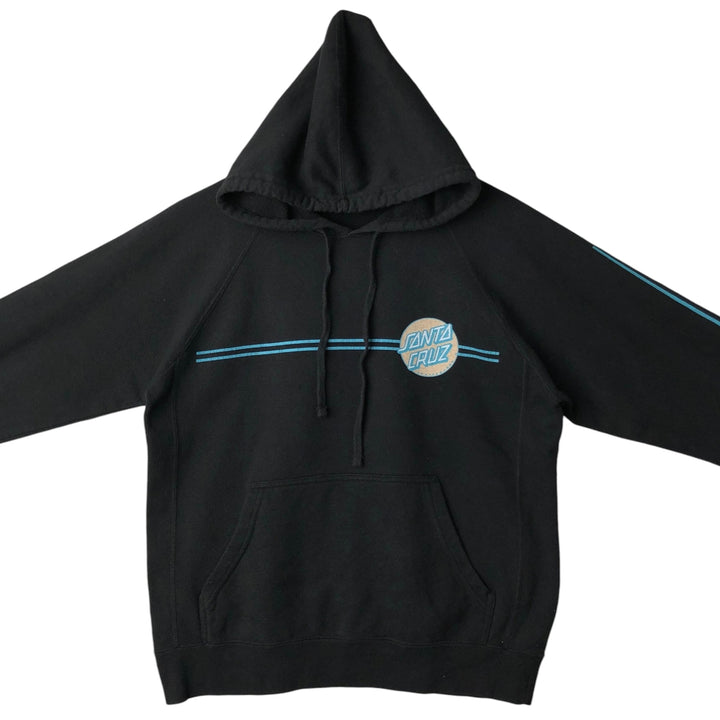 Santa Cruz SANTA CRUZ Back Logo Sweat Pullover Hoodie, Women's Size L (approx.) unclear black type Vintage Second Hand