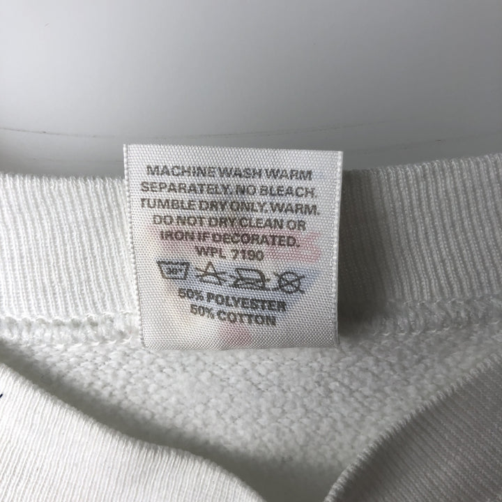 90s~ MILLER COLLIE Collie Dog Print Animal Sweatshirt, Made in USA, Women's Size S (approx.), Vintage cotton white type Vintage Second Hand