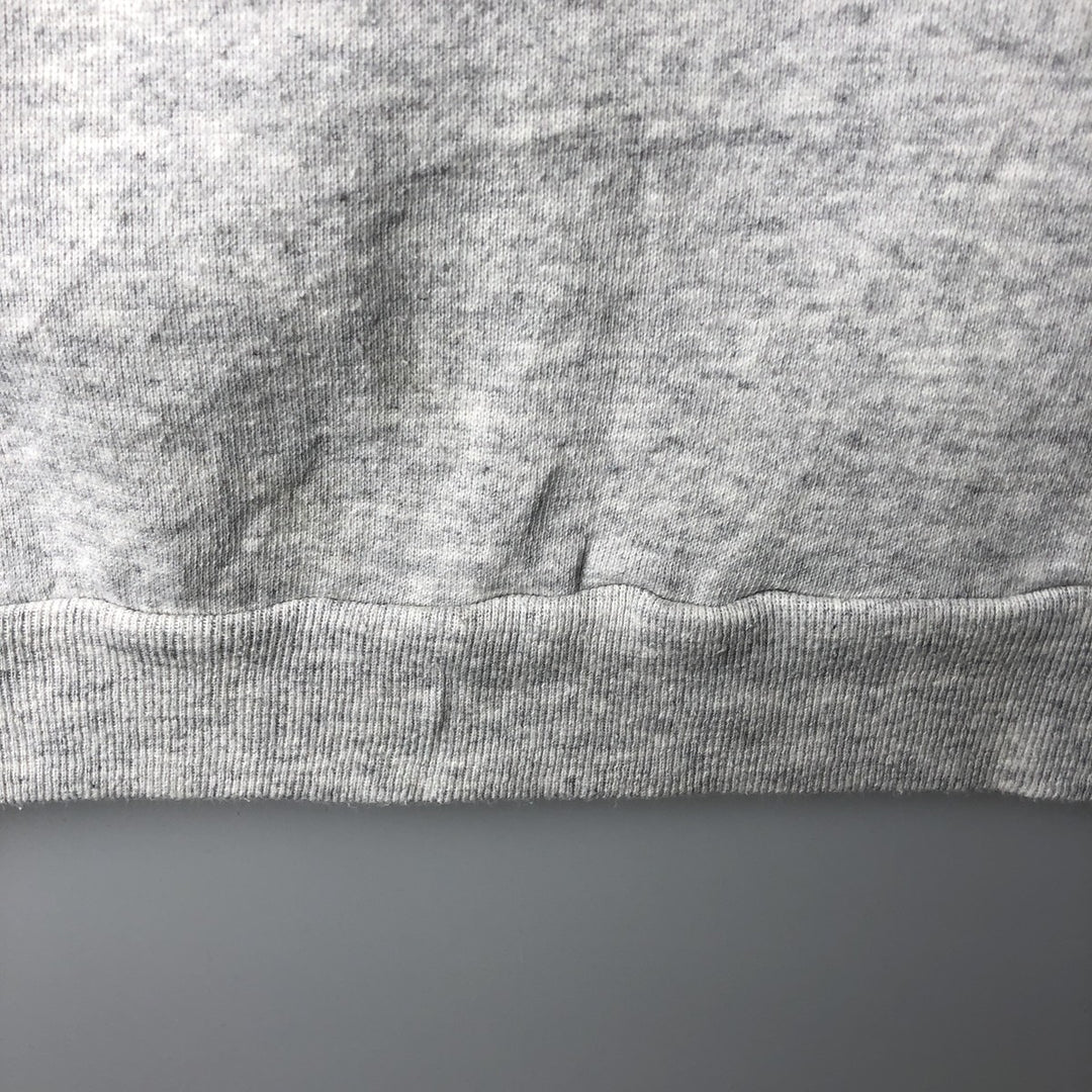 90'S Cotton Grove Animal Sweatshirt with Dog and Cat Pattern, Made in USA, Women's Size L (Equivalent), Vintage cotton gray type Vintage Second Hand