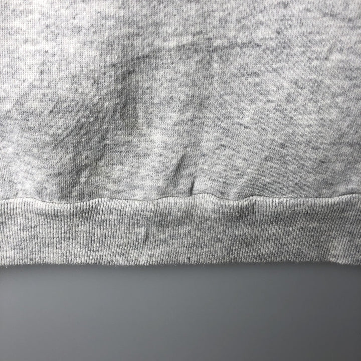 90'S Cotton Grove Animal Sweatshirt with Dog and Cat Pattern, Made in USA, Women's Size L (Equivalent), Vintage cotton gray type Vintage Second Hand