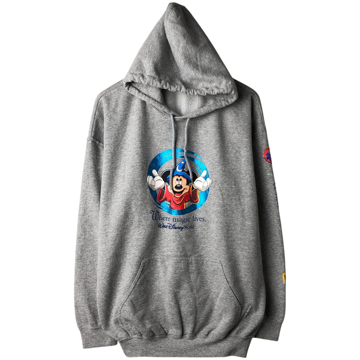 90'S Disney Mickey Mouse Character Sweatshirt Pullover Hoodie, Women's Size XL (Equivalent), Vintage unclear gray type Vintage Second Hand