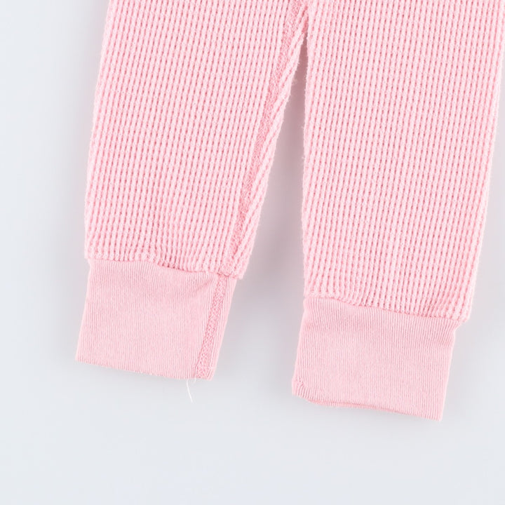 JCPenney Waffle Thermal Leggings Pants (Women's Size L) cotton pink type Vintage Second Hand