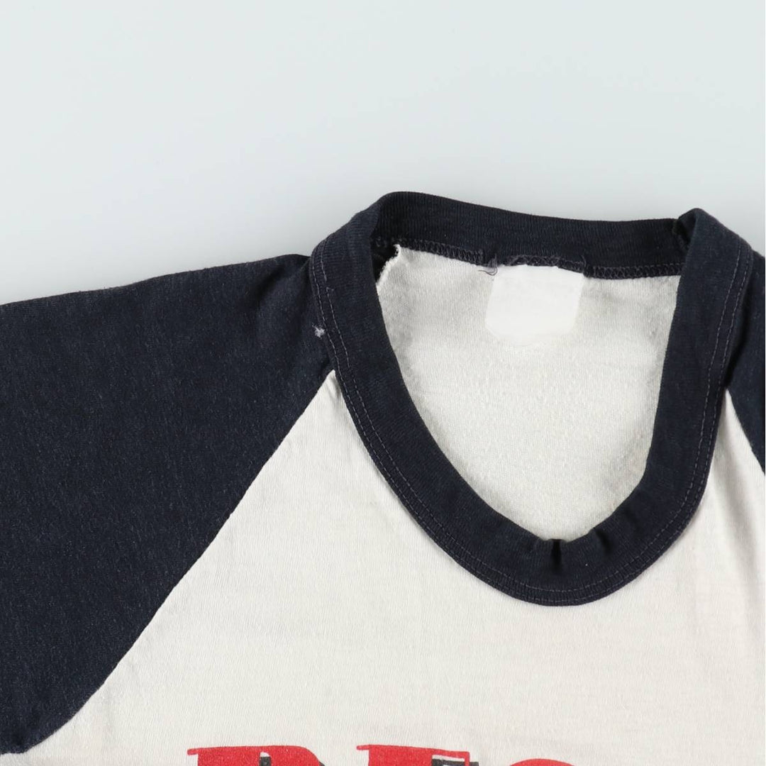 ~90'S REO Speedwagon 3/4 Sleeve Raglan Band T-Shirt, Women's Size XS (Vintage) unclear white type Vintage Second Hand