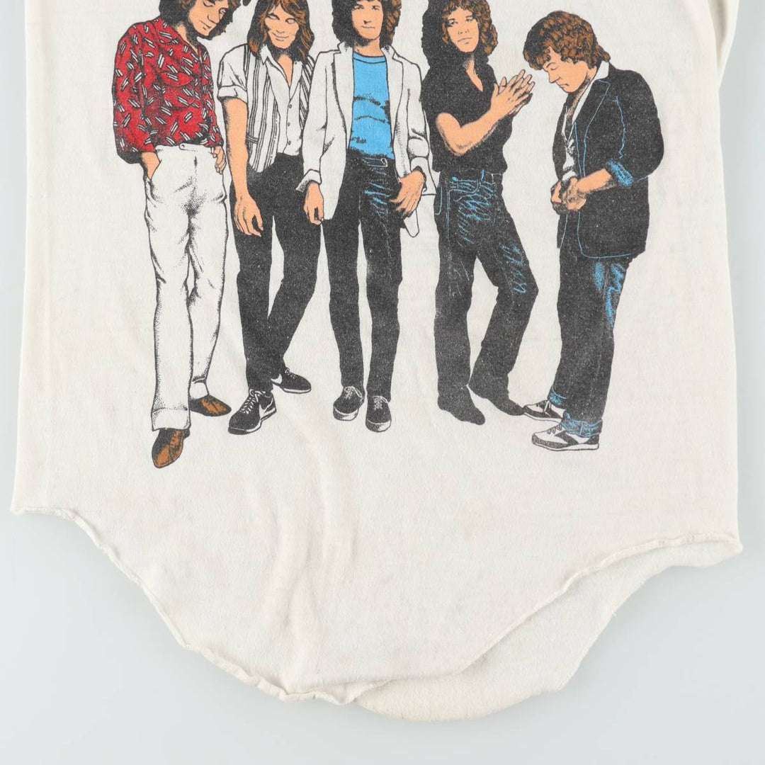 ~90'S REO Speedwagon 3/4 Sleeve Raglan Band T-Shirt, Women's Size XS (Vintage) unclear white type Vintage Second Hand
