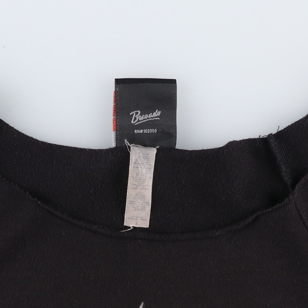 Harley-Davidson Cut-Off Motorcycle Long-Sleeve T-Shirt (Women's Size L) unclear black type Vintage Second Hand